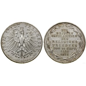 Niemcy, 2 guldeny (Doppelgulden), 1855, Frankfurt