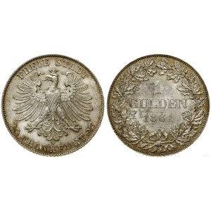 Germany, 1 guilder, 1861, Frankfurt