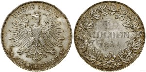 Germany, 1 guilder, 1861, Frankfurt