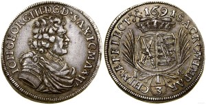 Germany, 1/3 thaler, 1691, Dresden