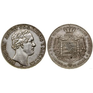 Niemcy, dwutalar = 3 1/2 guldena, 1854 F, Drezno