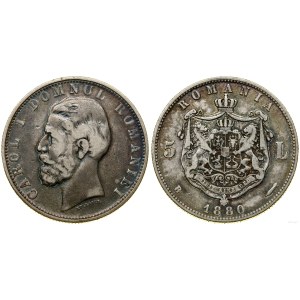 Rumunia, 5 lei, 1880 B, Bukareszt