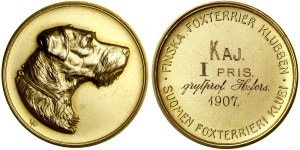 Finland, medal of the Finnish Fox Terrier Club, 1907.