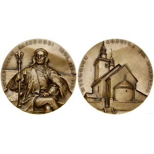 Polska, medal z serii królewskiej koszalińskiego oddziału PTAiN - Władysław Laskonogi, 1990, Warszawa