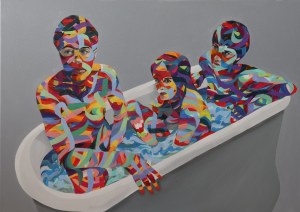 Pawel DĄBROWSKI (b. 1974), Cine, love stories, bath, 2021