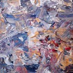 Iwona GABRYŚ (ur. 1988), Kompozycja w granacie i bieli nr 228, 2025