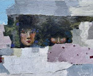 Anzhela TISTYK (b. 2000), Fragments of faces, 2025