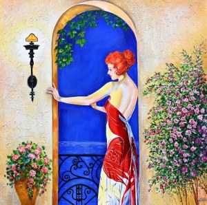 Mika FLATEK (pseud. b. 1974), Surrounded by silence and the scent of roses, 2025