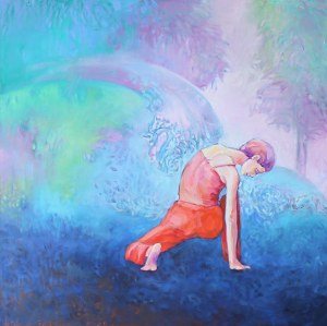 Wiola GASZKA (b. 1970), Dancing in the Blue Garden, 2022