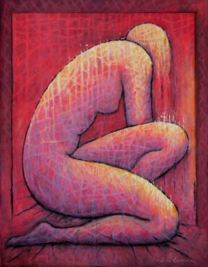 Bohdan Wincenty ŁOBODA (b. 1952), Wild roses - nude, 2025