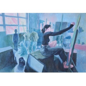 Alicja GONET (ur. 2004), W pracowni, 2024