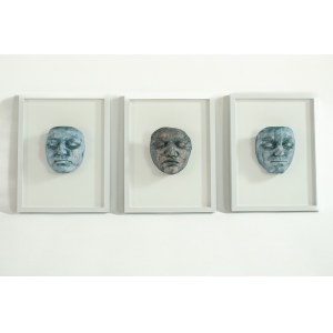 Sylwia WALANIA-TELEGA (ur. 1995), Twarzą w twarz (VI), tryptyk, 2025