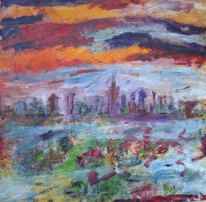 Tadeusz Kobylarski, View of Manhattan