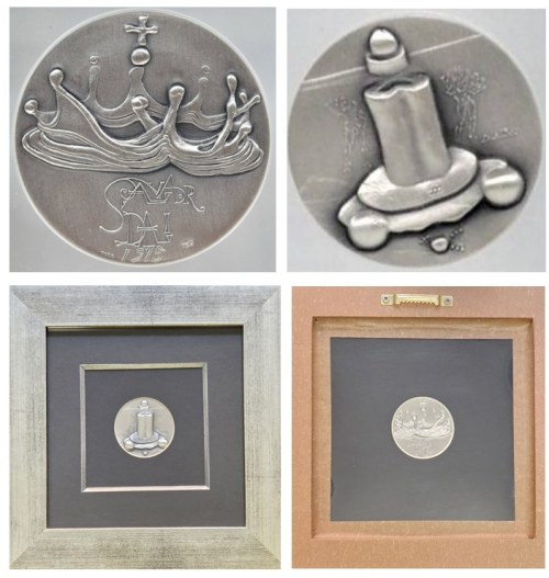 Salvador Dali, Srebrny medal dwustronny z serii 10 Przykazań