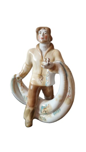 Porcelain figurine Polonné, Fisherman