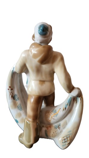 Porcelain figurine Polonné, Fisherman