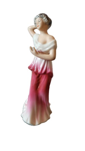 Porcelain figurine Lady, Jan Jezela Katowice. Left