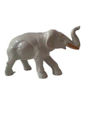 Elephant figurine, Zygmunt Buksowicz, Steatite, Katowice,