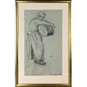 Jean PESKÉ (Jan Mirosław PESZKE) (1870 Gołta - 1949 Le Mans), Kobieta z koszem