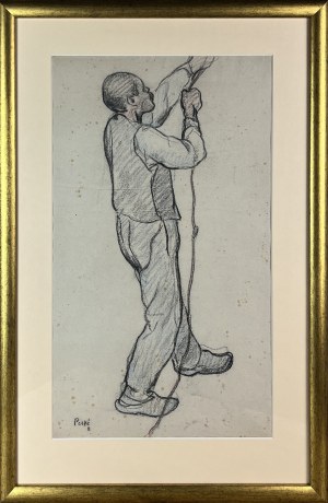 Jean PESKÉ (Jan Miroslaw PESZKE) (1870 Golta - 1949 Le Mans), Sailor with a rope
