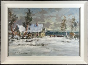 Eugeniusz DZIERZENCKI (1905 Warsaw - 1990 Sopot), Winter Landscape