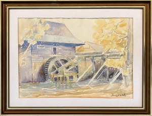 Franciszek (Słońcesław) FRĄCZEK (1908 - 2006), Landscape with a mill