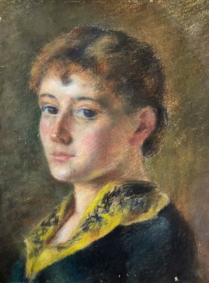 Ewa LORENTOWICZ (?)(19th century), Portrait of a young woman - attributed to