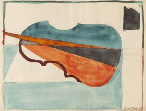 Andrzej Wróblewski (1927 Vilnius - 1957 Tatra Mountains), [Composition with Violin 52] and [Still Life No. 52] - double-sided work