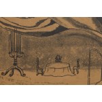 Tadeusz Kantor (1915 Wielopole Skrzyńskie - 1990 Kraków), Projekt dekoracji do przedstawienia Turcaret czyli finalista Alain-René Lesage'a, 1953