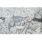 Aleksander Kobzdej (1920 Olesko - 1972 Warsaw), Sketch for the Cracks cycle, 1966