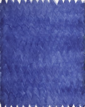 Stefan Gierowski (1925 Częstochowa - 2022 Warsaw), Blue Composition, 1990