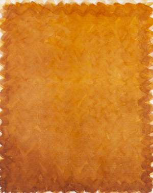 Stefan Gierowski (1925 Częstochowa - 2022 Warsaw), Orange Composition , 1990