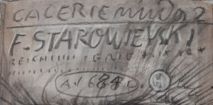 Franciszek Starowieyski (1930 Bratkówka near Krosno - 2009 Warsaw), Project for a poster of an exhibition by Franciszek Starowieyski, 1984