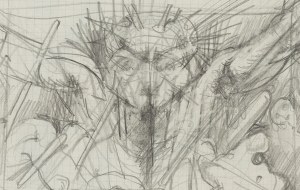 Franciszek Starowieyski (1930 Bratkówka near Krosno - 2009 Warsaw), Sketch for a theater of drawing