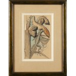 Kazimierz Mikulski (1918 Kraków - 1998 Kraków), Bestiarium - zestaw 5 ilustracji do czasopisma Przekrój, 1953