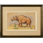 Kazimierz Mikulski (1918 Kraków - 1998 Kraków), Bestiarium - zestaw 5 ilustracji do czasopisma Przekrój, 1953