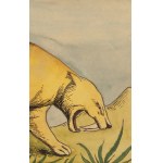 Kazimierz Mikulski (1918 Kraków - 1998 Kraków), Bestiarium - zestaw 5 ilustracji do czasopisma Przekrój, 1953