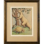 Kazimierz Mikulski (1918 Kraków - 1998 Kraków), Bestiarium - zestaw 5 ilustracji do czasopisma Przekrój, 1953