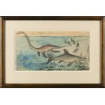 Kazimierz Mikulski (1918 Kraków - 1998 Kraków), Bestiarium - zestaw 5 ilustracji do czasopisma Przekrój, 1953