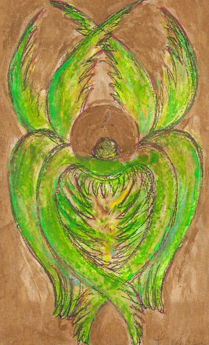 Teresa Murak (b. 1949, Kielczewice), Angel with a nimbus, 2001