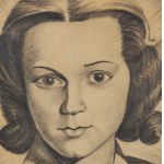 Roman Opałka (1931 Abbeville, Francja - 2011 Rzym), Portret kobiety, 1958