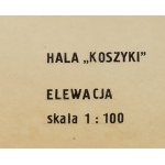 Eugeniusz Ajewski (1915 - 2006), Zestaw czterech plansz projektowych do Hali Koszyki, 1947
