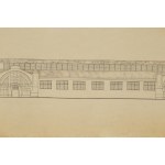 Eugeniusz Ajewski (1915 - 2006), Zestaw czterech plansz projektowych do Hali Koszyki, 1947