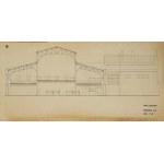 Eugeniusz Ajewski (1915 - 2006), Zestaw czterech plansz projektowych do Hali Koszyki, 1947