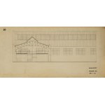Eugeniusz Ajewski (1915 - 2006), Zestaw czterech plansz projektowych do Hali Koszyki, 1947