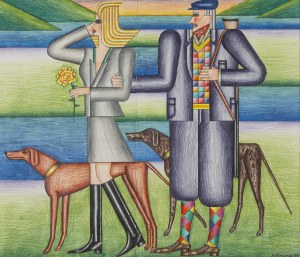Andrzej Krajewski `Andre de Krayewski (1933 Poznań - 2018 Newark), Hunting par force