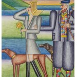 Andrzej Krajewski \ Andre de Krayewski (1933 Poznań - 2018 Newark), Polowanie par force