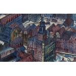 Edward Dwurnik (1943 Radzymin - 2018 Warszawa), Stary Rynek w Poznaniu