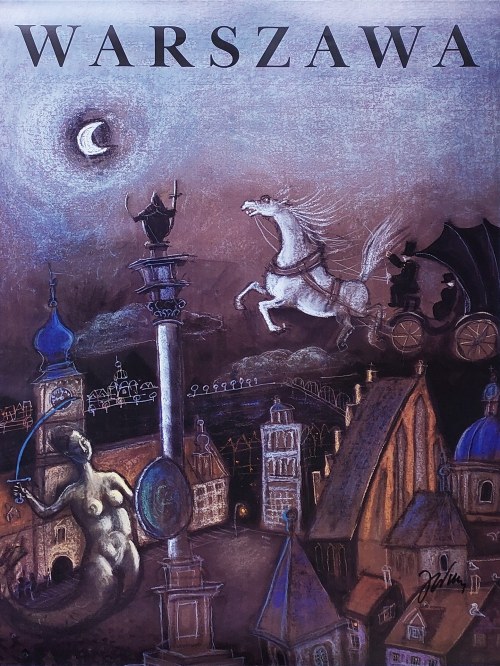 Józef Wilkoń (ur. 1930), Plakat pt. „Warszawa” (sygn. przez autora)