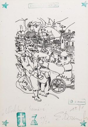 Edward Dwurnik (1943 - 2018), Vodka and Death, Workers cycle '65